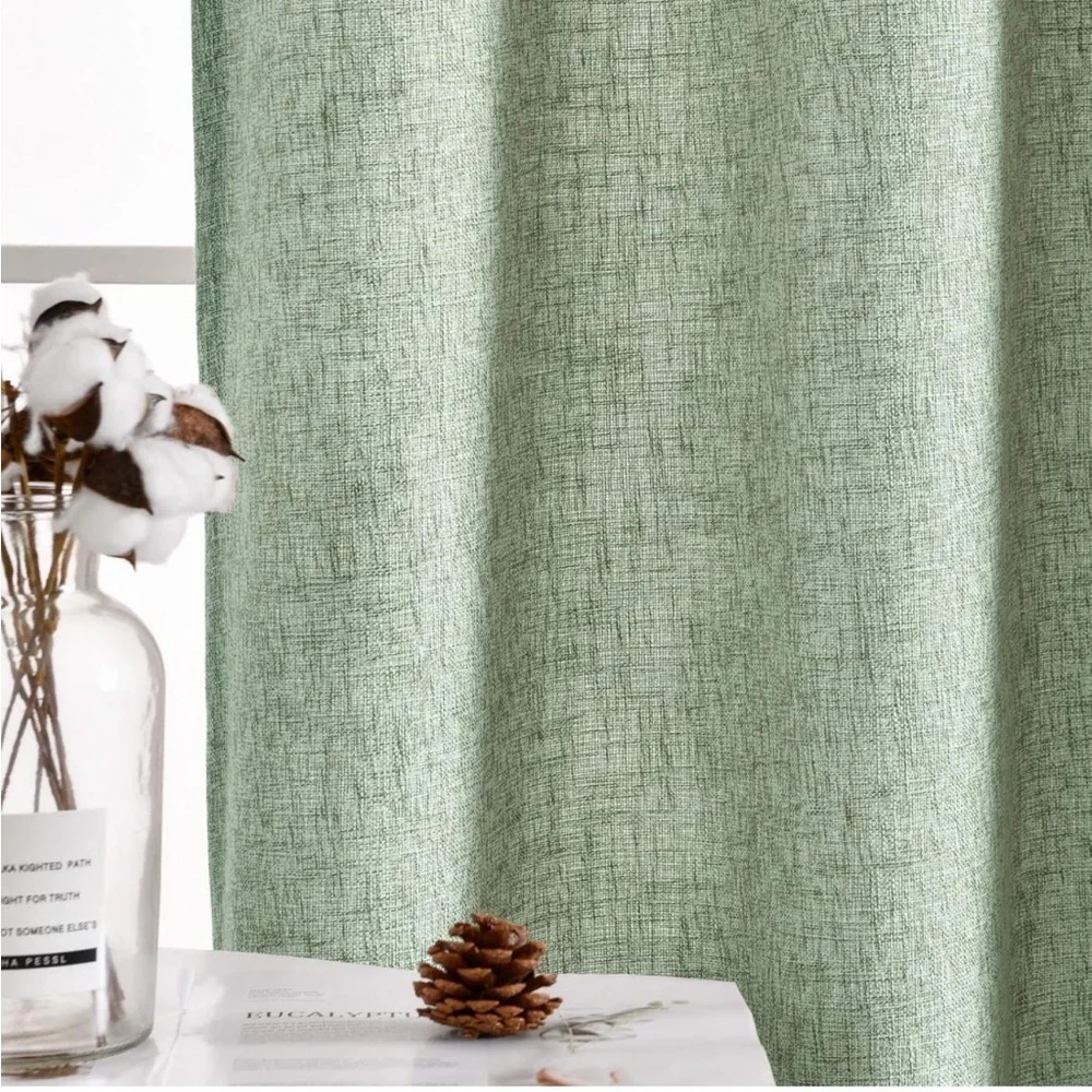 JINCHAN FAUX LINEN CURTAINS